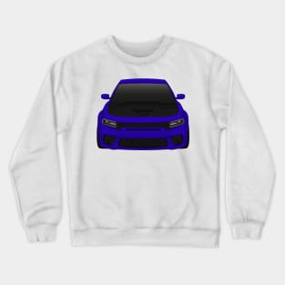 Charger Widebody Indigo-blue + black hood Crewneck Sweatshirt